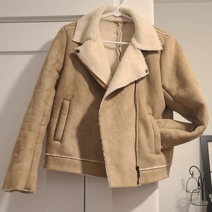 Sherpa lined women's coat